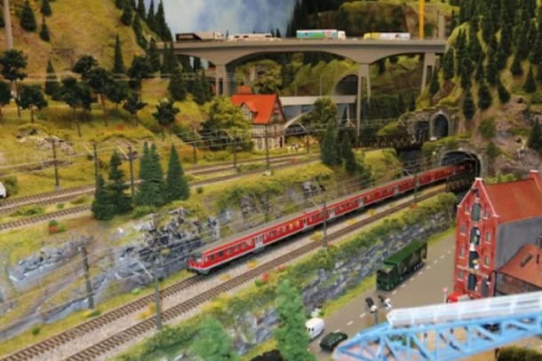 train/miniature/noël/chateau/ville/chevalier